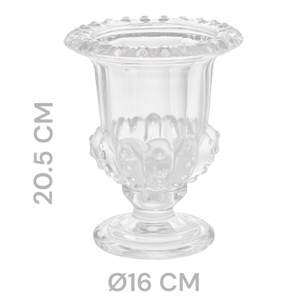 VASO CON PIEDE D16 H20.5 CM