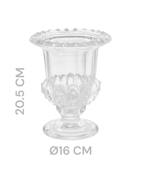 VASO CON PIEDE D16 H20.5 CM