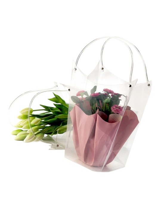 SACCHETTO PLASTICA PORTAPIANTA 16X8X16