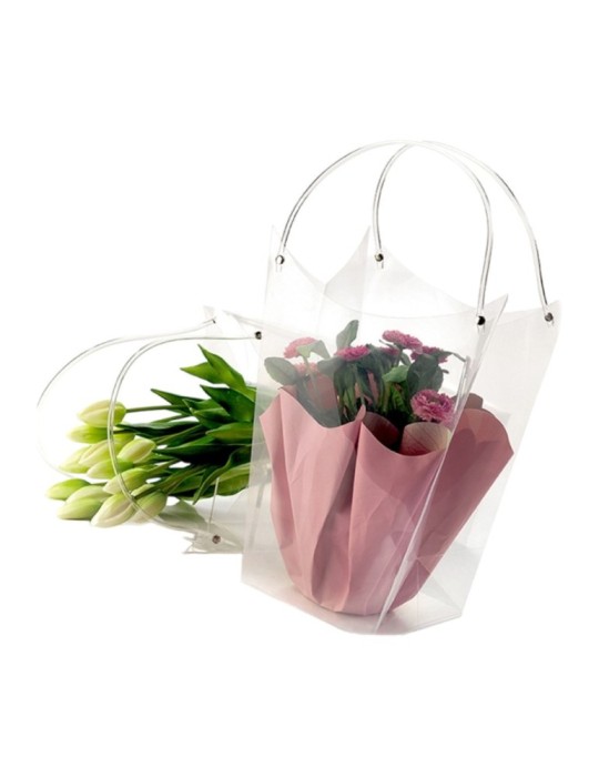 SACCHETTO PLASTICA PORTA PIANTA 24X11X26 CM