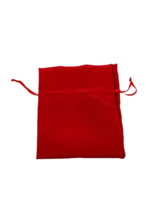 SACCHETTO COTONE ROSSO 11X12CM
