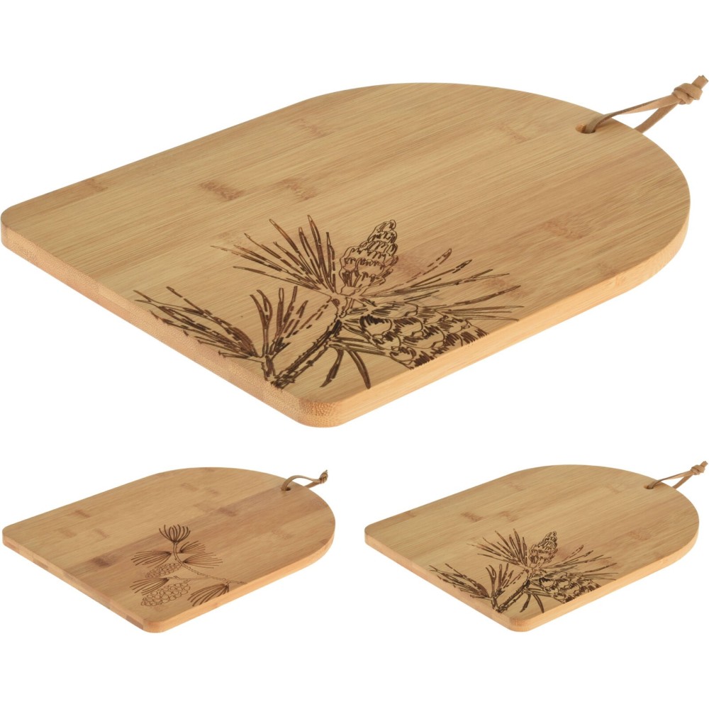 TAGLIERE BAMBU DECORATO 2ASSORTITI