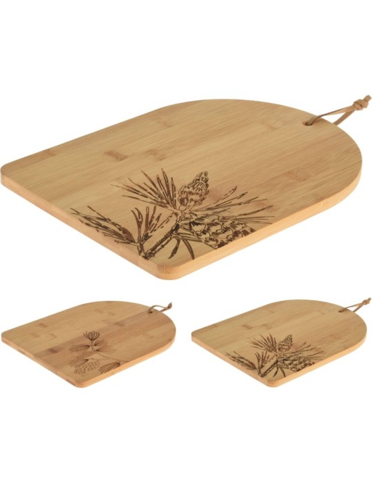 TAGLIERE BAMBU DECORATO 2ASSORTITI
