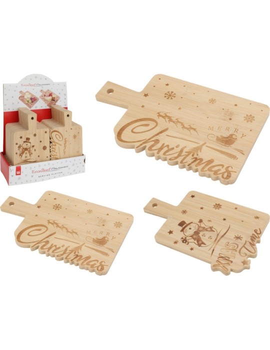 VASSOIO BAMBU NATALE 2 ASSORTITI