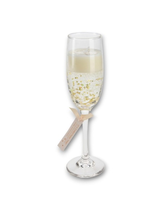 CANDELA IN CALICE DI VETRO 2 ASSORTITI