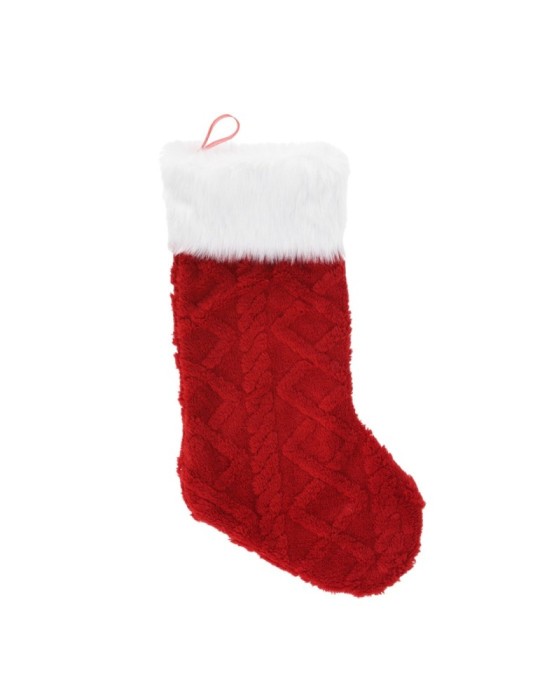 CALZA NATALE CON PELO 2ASSORTITI