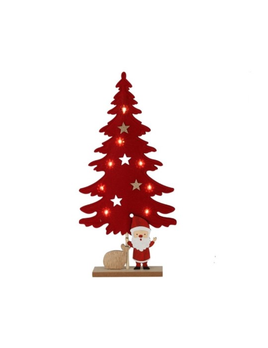ALBERO A LED CON BABBO NATALE 45 CM
