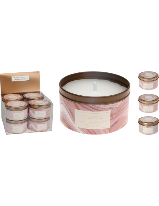 CANDELA IN LATTA 8X5 CM 3 ASSORTITI