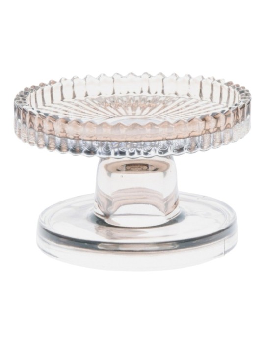 PORTACANDELA VETRO 10X6 CM 3 ASSORTITI