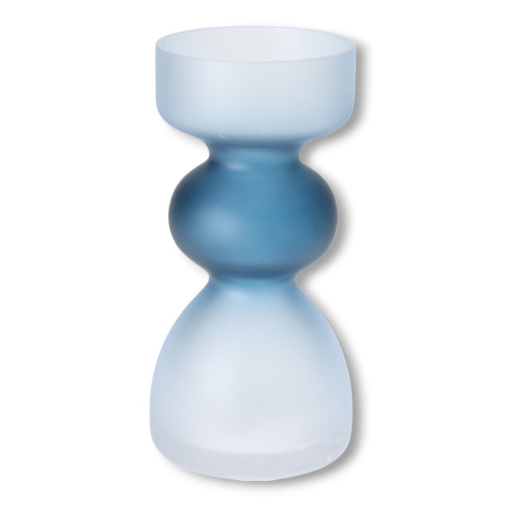 VASO VETRO CON BOLLA 17 CM 3 ASSORTITI