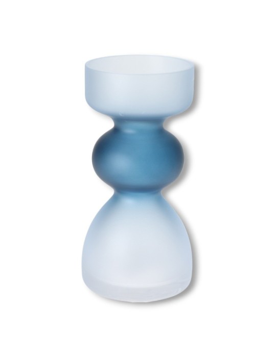 VASO VETRO CON BOLLA 17 CM 3 ASSORTITI