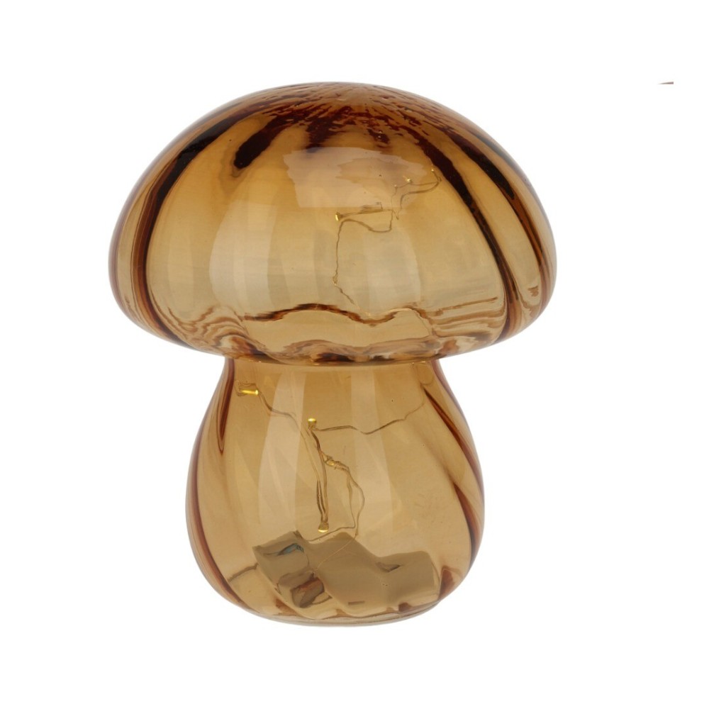 FUNGO VETRO CON LED 15 CM 3 ASSORTITI