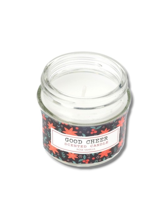 CANDELA IN VETRO 6X5 CM 3 ASSORTITI