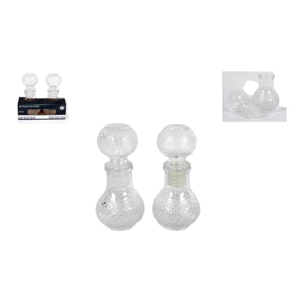 SET 2 BOTTIGLIETTE TONDA