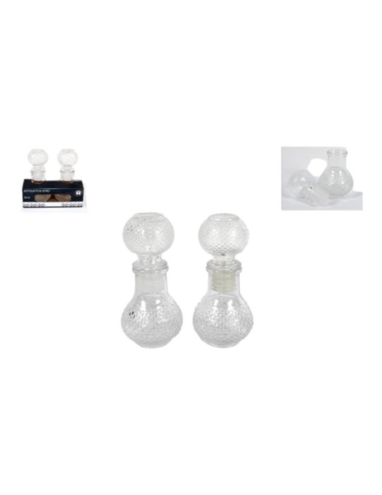 SET 2 BOTTIGLIETTE TONDA