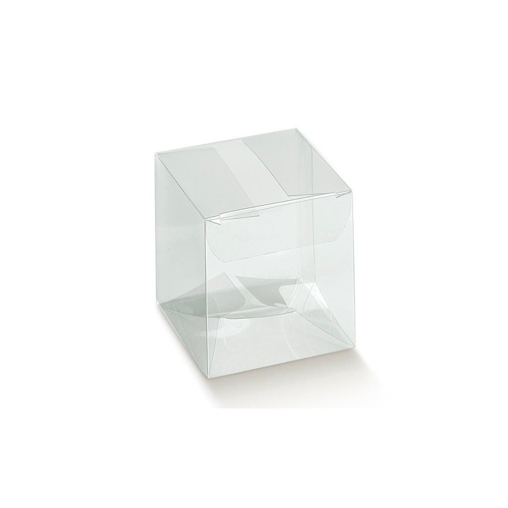 SCATOLINA A SCATTO 50X50X80 MM TRASPARENTE
