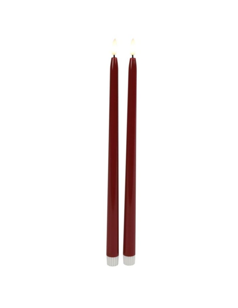 COPPIA CANDELE GOTHIC 38CM LED