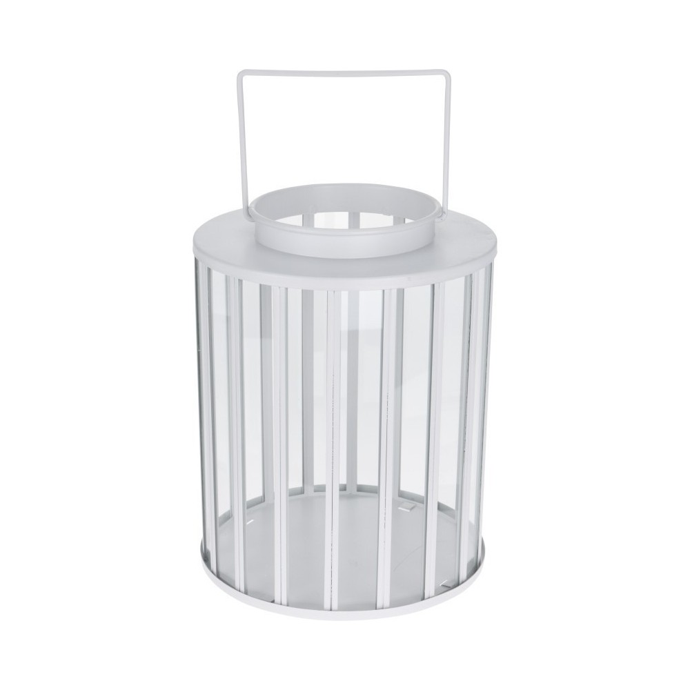 LANTERNA  IN METALLO BIANCA