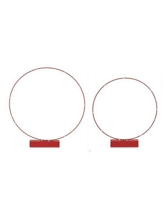 CERCHI ROSSI CON LED-SET2