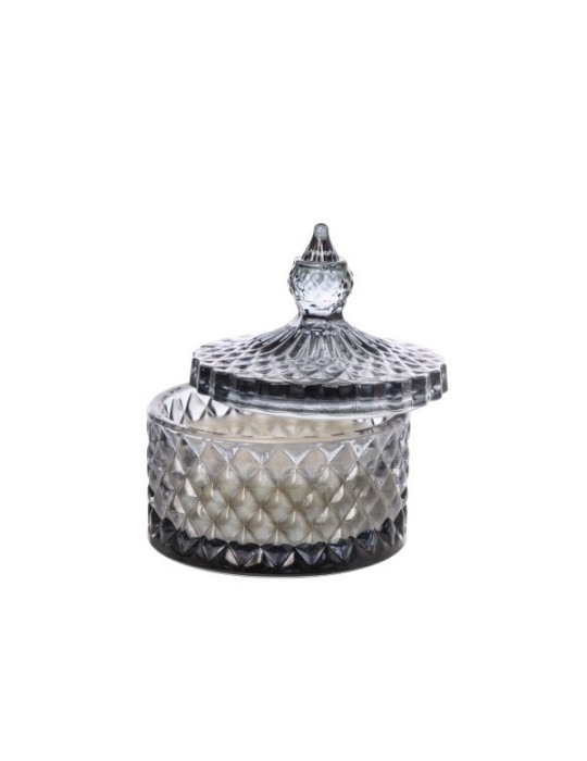 CANDELA IN VETRO GREY