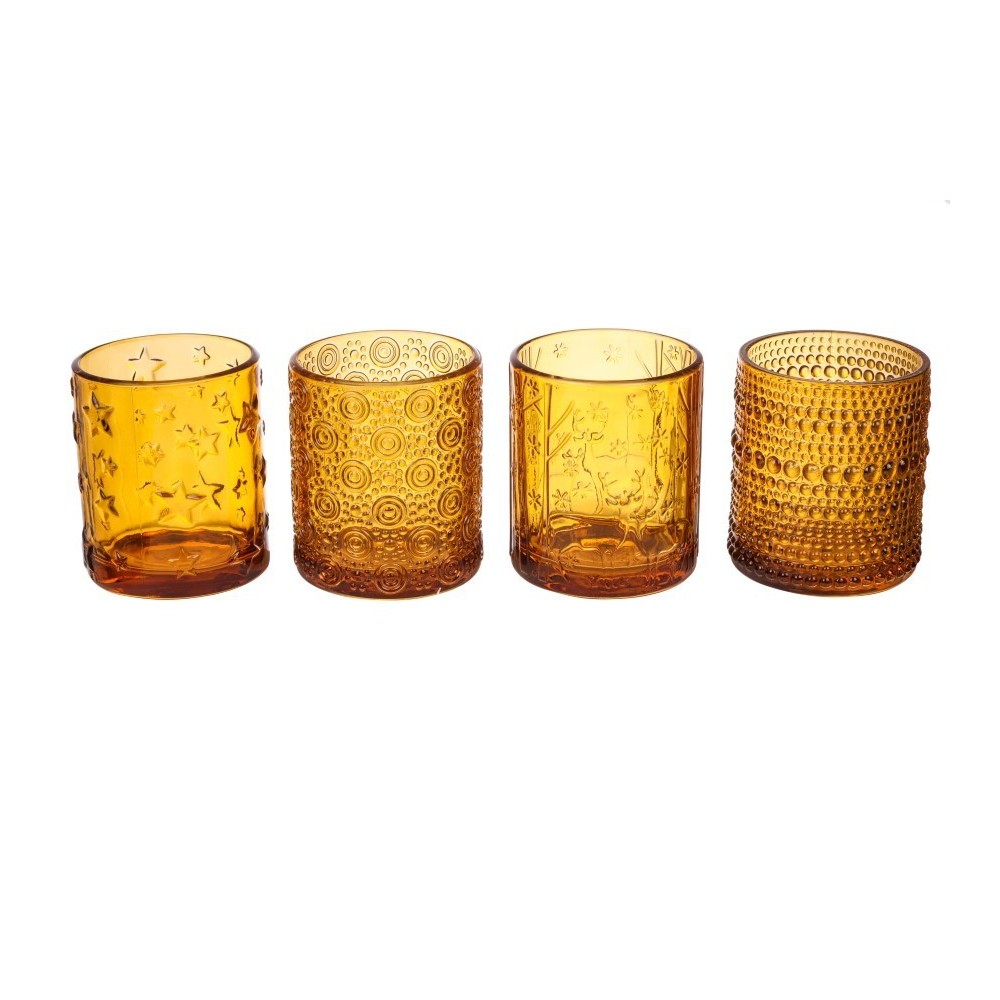 VASETTO IN VETRO 4 ASS BROWN