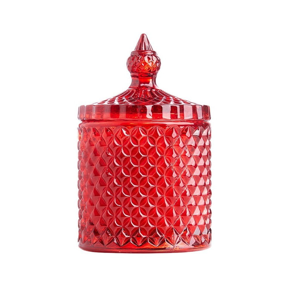 CANDELA IN VETRO RED