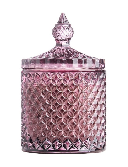 CANDELA IN VETRO PINK