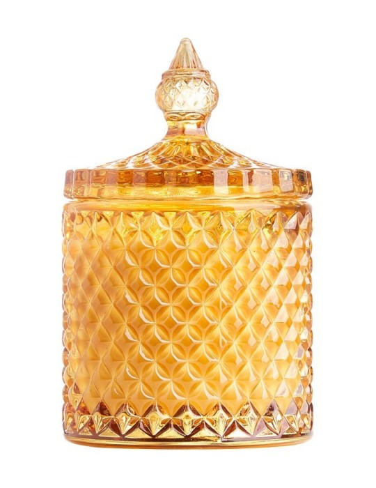 CANDELA IN VETRO BROWN