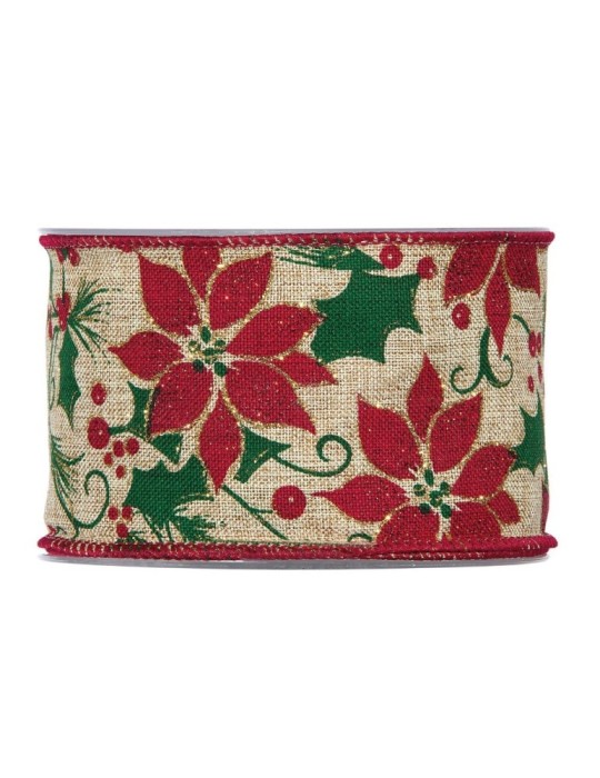 NASTRO STELLA NATALE 63MMX10MT