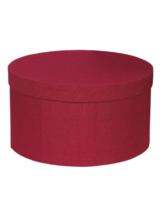 SCATOLA TONDA PIEGHEVOLE D37 H21 RED