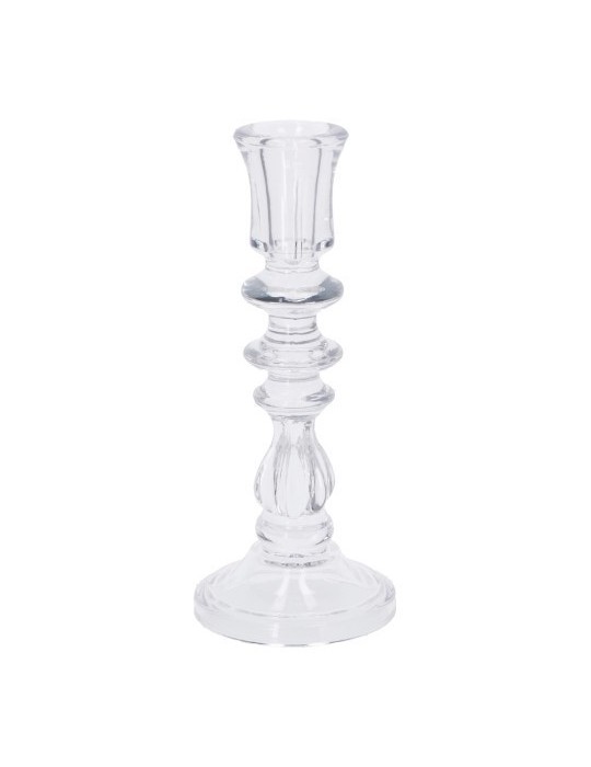 PORTA CANDELA  DI VETRO MELL-D10XH24