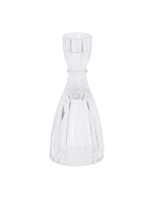 PORTA CANDELA  DI VETRO MELL-D6,5XH15