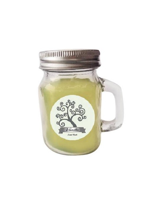 CANDELA IN VETRO CON ALBERO DELLA VITA