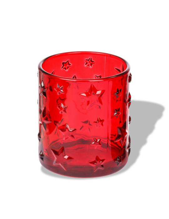 VASETTO IN VETRO ROSSO