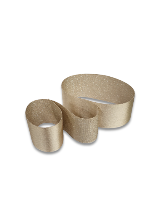 NASTRO RASO BOUTIQUE LAME ECRU