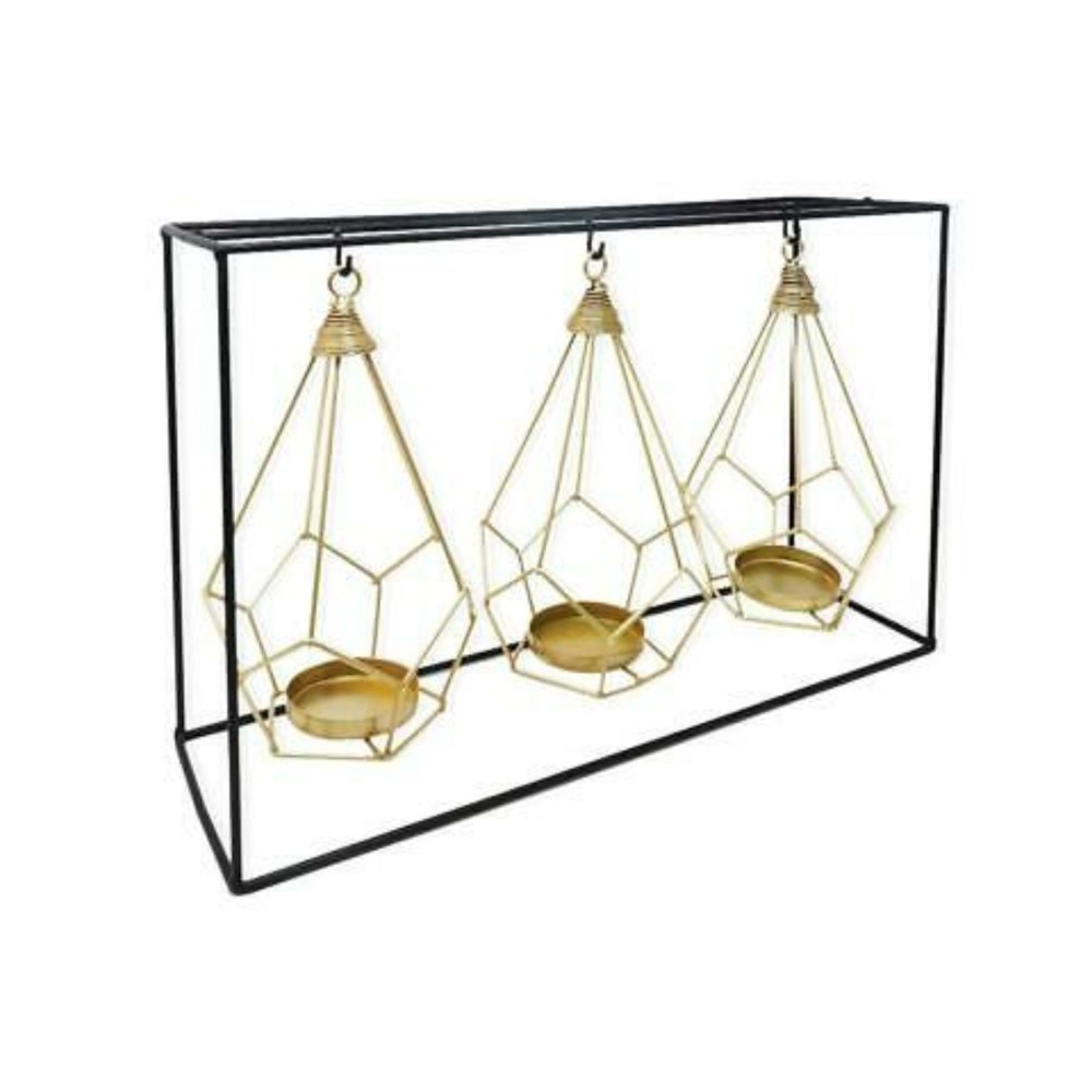 PORTA TEA LIGHT FERRRO.OPALE 40X12XH25