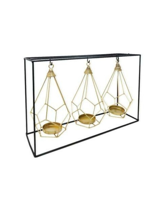 PORTA TEA LIGHT FERRRO.OPALE 40X12XH25