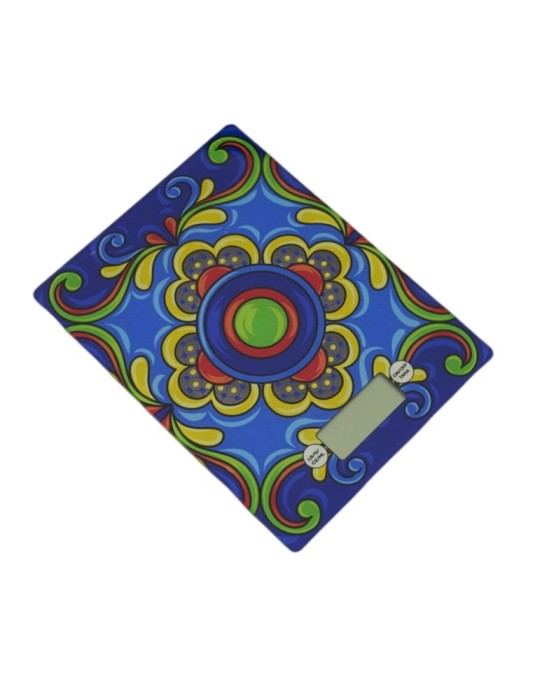 BILANCIA RETTANGOLARE MAIOLICHE BLU