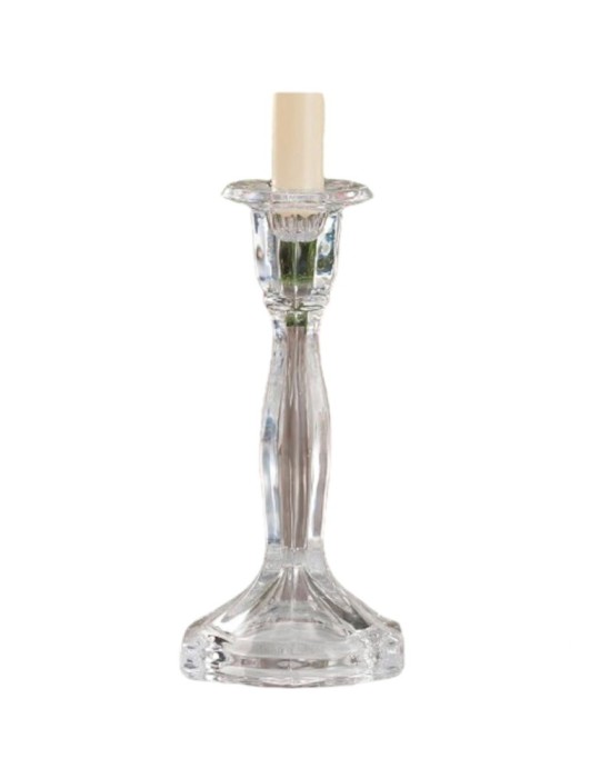 PORTA CANDELA IN  VETRO ALEXA 10X10XH20