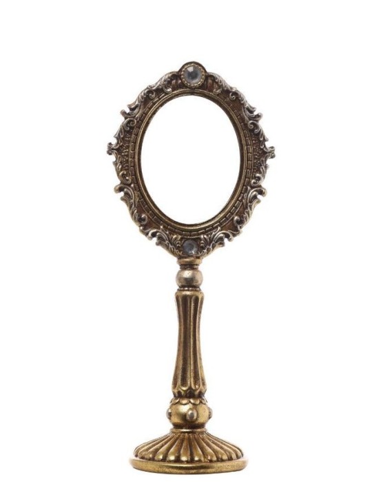 SPECCHIO RESINA GOLD CM14X10X32