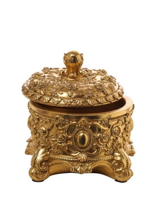 PORTAGIOIELLI RESINA CM.16.5X16.5X14