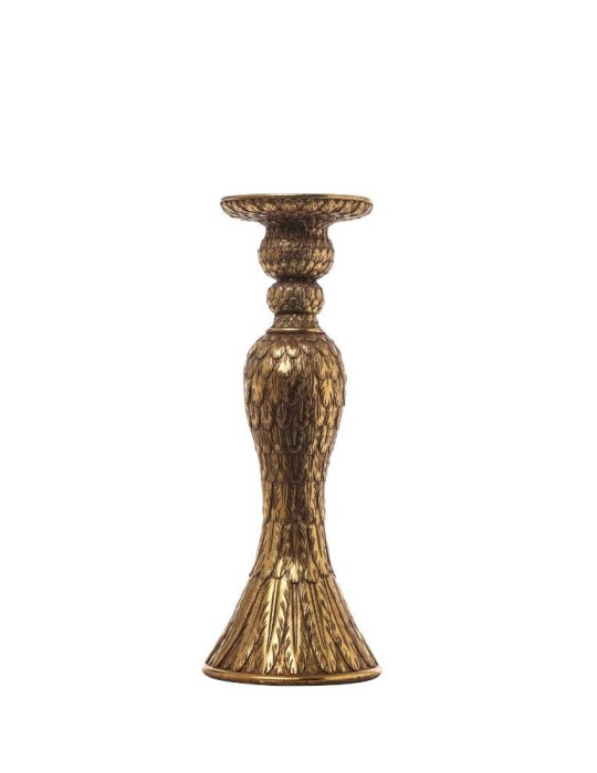 PORTACANDELA RESINA CM.11.5X11.5X29.5