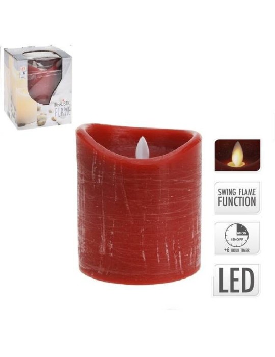 CANDELA ROSSO LED 10X12 FIAMMA