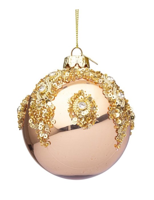 SFERA VETRO MELISSA BRONZO-ORO D8