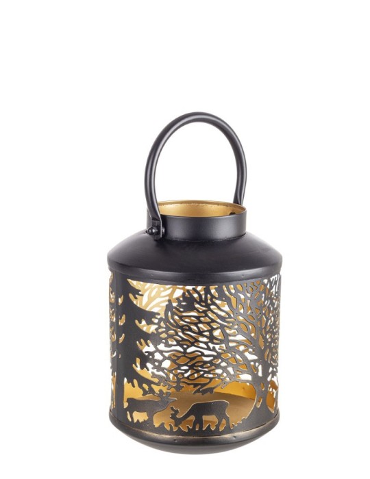 LANTERNA DAYA RENNA NERO D16 H21