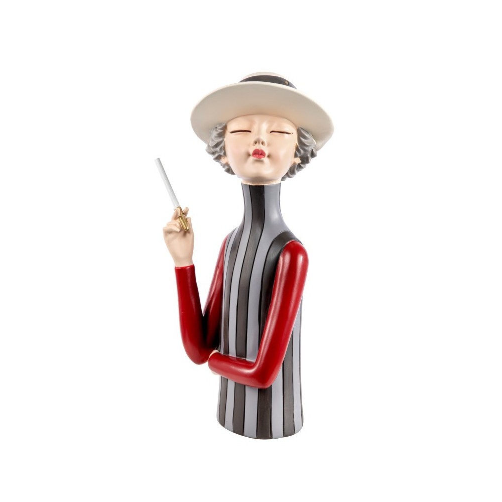 DONNA GLAMOUR RED-GREY 36CM