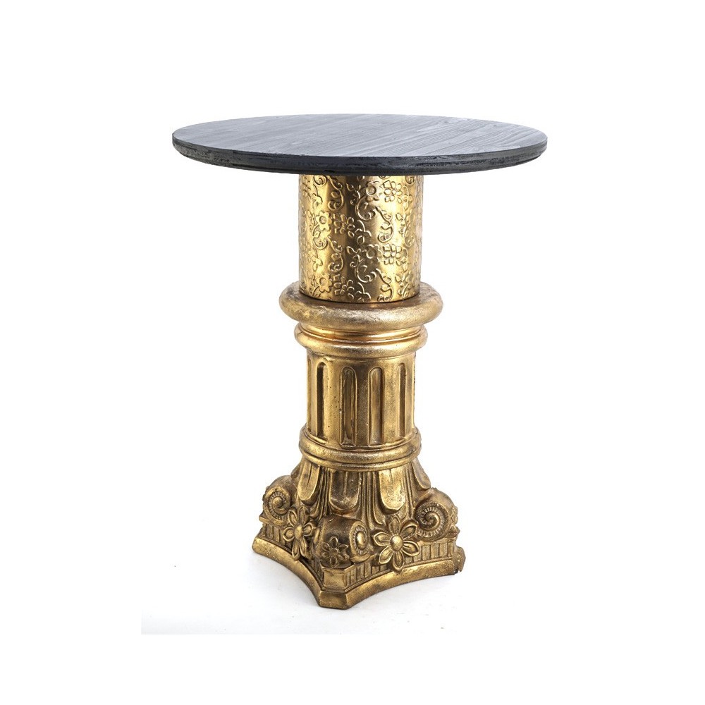 TAVOLINO CAPITELLO ORO