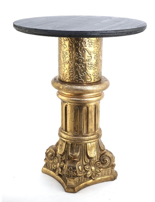 TAVOLINO CAPITELLO ORO