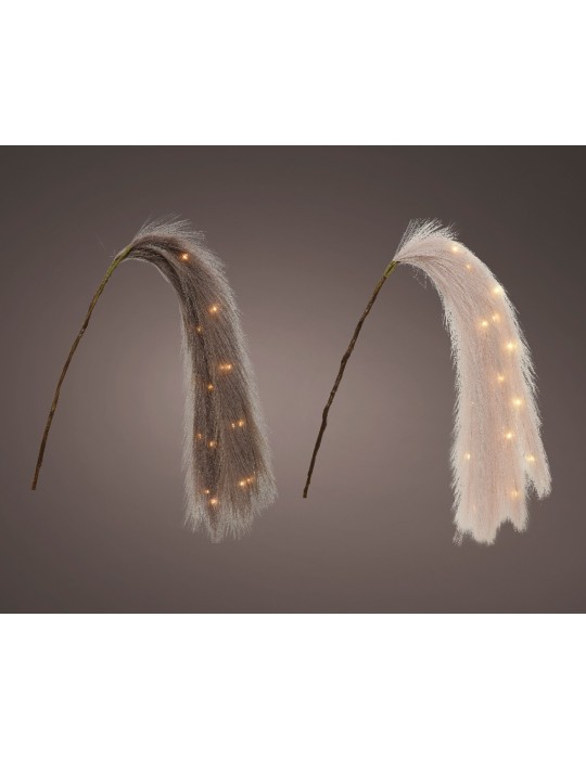 PAMPAS CON LED GREY-PINK H105 18LED