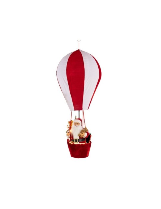 MONGOLFIERA BABBO NATALE H150 RED-WHITE